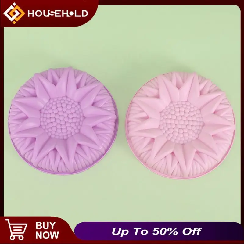 

Silicone Mould Sunflower Mold Diy Baking Tool Binaural Sunflower Cake Mold Kitchen Baking