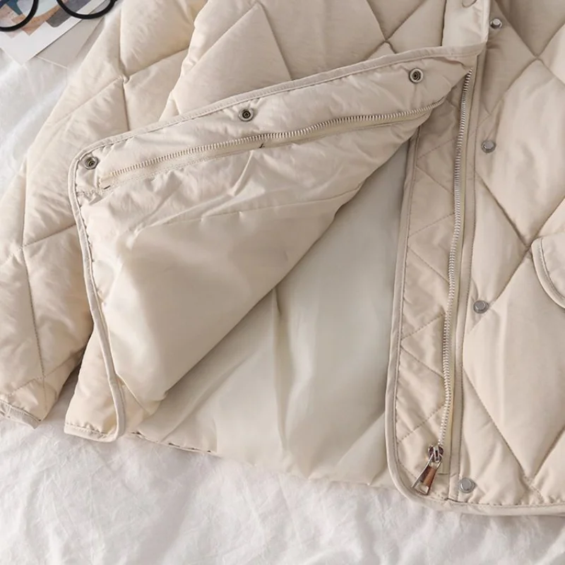 Down jacket woman rabbit hair collar Ringer bread suit new winter coat women thickening warm Casual Cotton coat vintage clothing