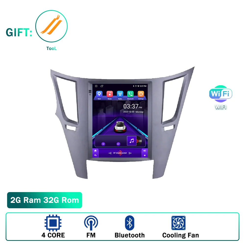 

ОС Android для Subaru Outback 2010-2014 Автомобильный радиоплеер Беспроводной Carplay Авторадио Bluetooth Видео Мультимедиа GPS Стерео BT