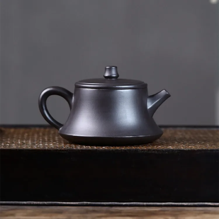 Высокое качество Исин фиолетовый глиняный чайник руда черный ручной работы Hewei