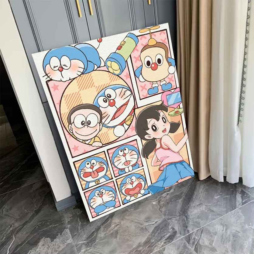 

Картина по номерам в японском стиле манга, цветной холст «сделай сам», 30 × 40 с фоторамкой, 24 цвета, картина на холсте, домашний декор