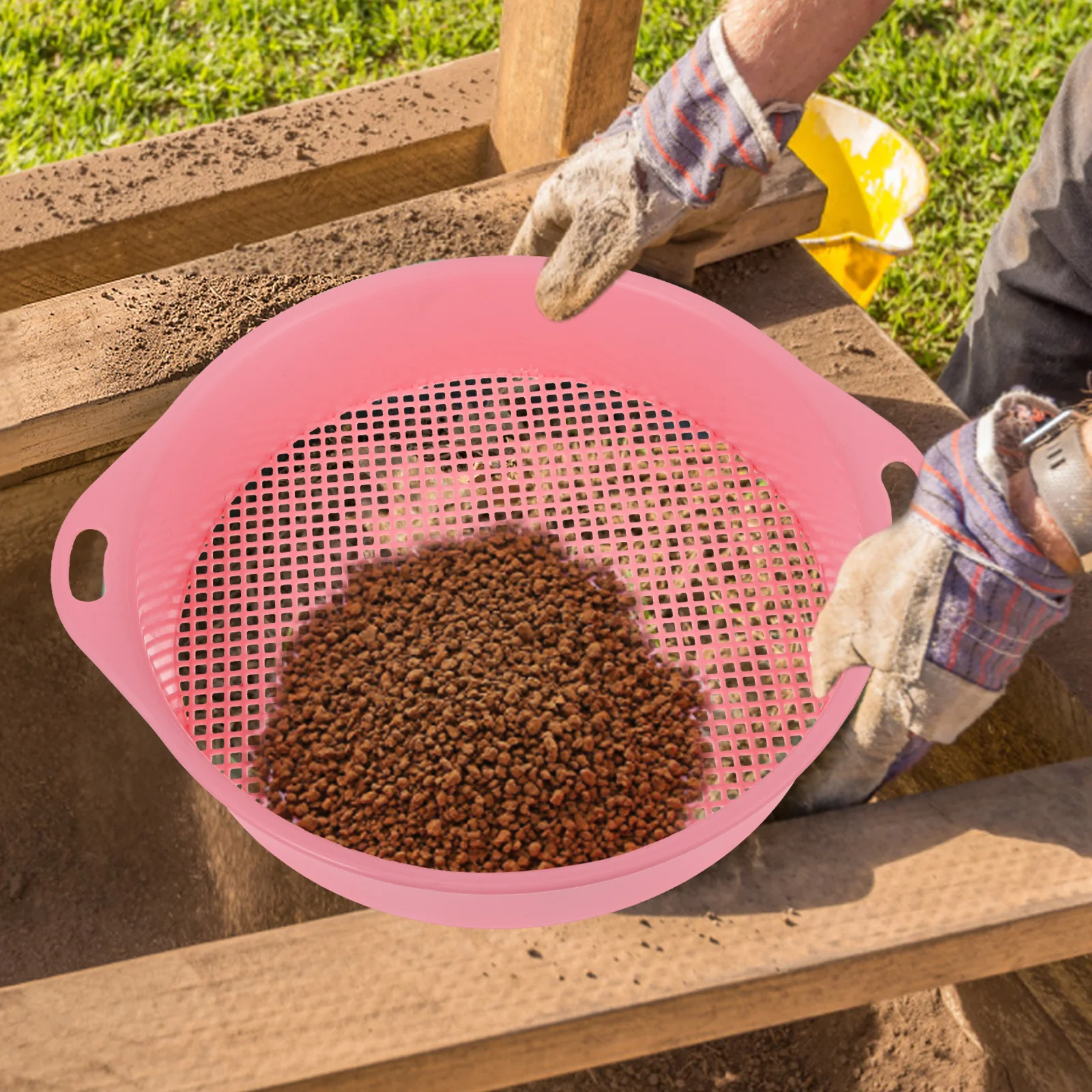 Инструмент для просеивания почвенного сита сада ручной сетчатый экран