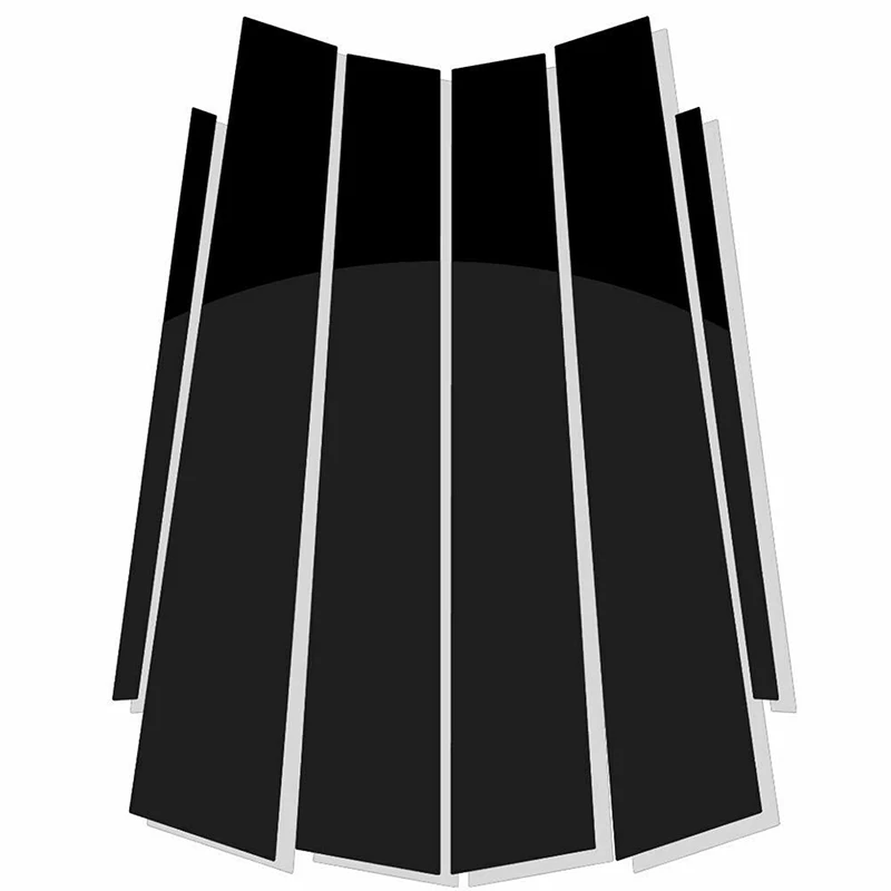 

6 шт., автомобильные черные оконные столбы, дверные планки, крышка для Lexus GS 2006 2007 2008 2009 2010 2011, аксессуары, автомобильные Внешние детали