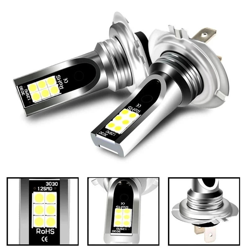 

H4 LED Headlight H8 H11 LED Headlight Bulb H1 H3 Led Lamp Super Bright Car Fog Lights Day Driving Running Light 12V 6000K White