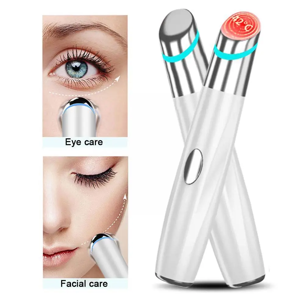 

Electric Eye Massager Pen Led Photon Therapy Vibration Wrinkle Removal Device Circle Care Puffiness Heated Anti-aging Eye D F2y1