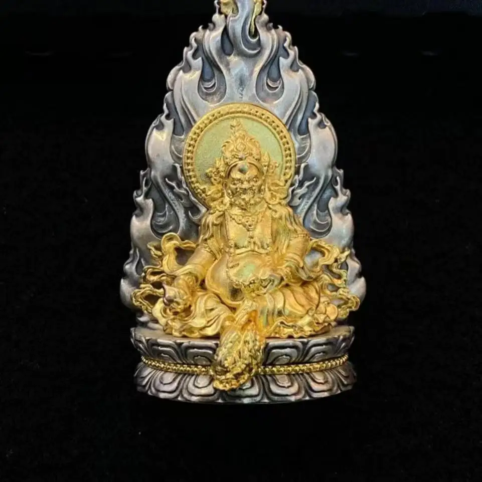 

Huang Caishen's retro vintage vintage trendy pendants and exquisite inlaid collectibles