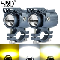 motorcycle led headlight bulb 20000lm projector lens car moto fog light auxiliary motorbike spotlight 3000k 6000k 12v 24v
