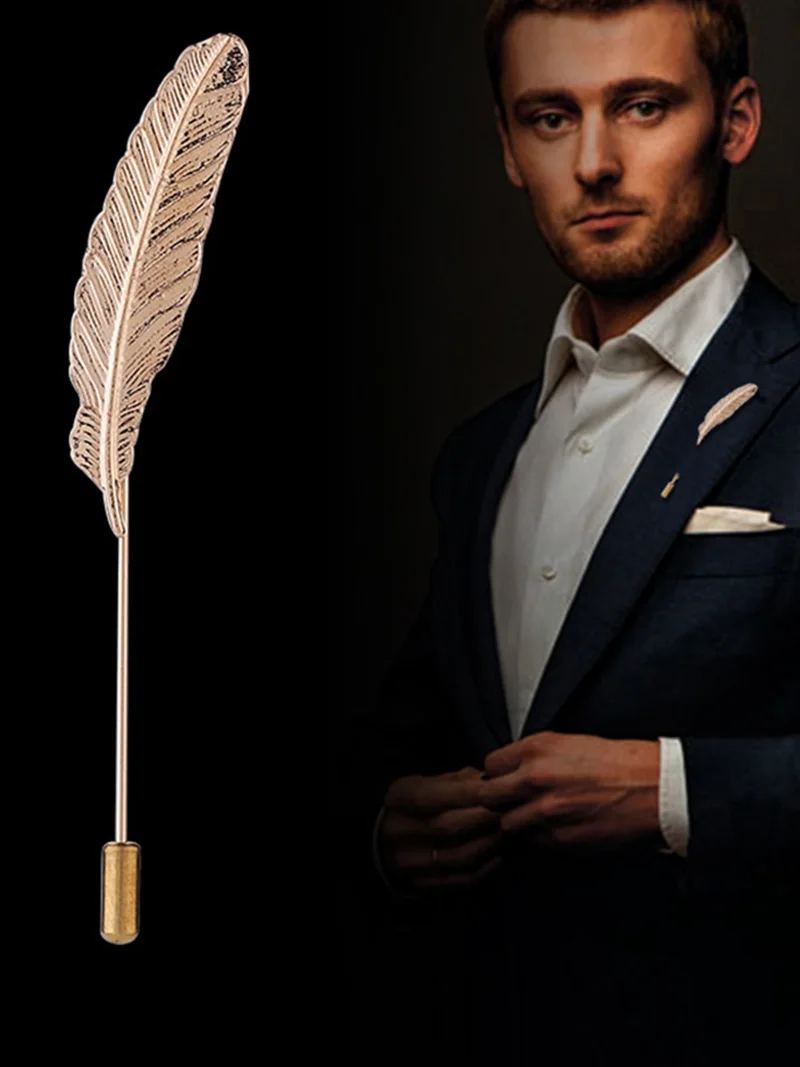 

Accessories Retro Deer Plug Long Needle Models Brooch Men Small Suit Plug Brooch Gifts Classic Jewelry Men Suit Pins Fashion New