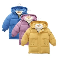 winter down jacket for girls long style hooded down coat children outerwear clothing teenage kids parka boys snowsuit for 2 10y