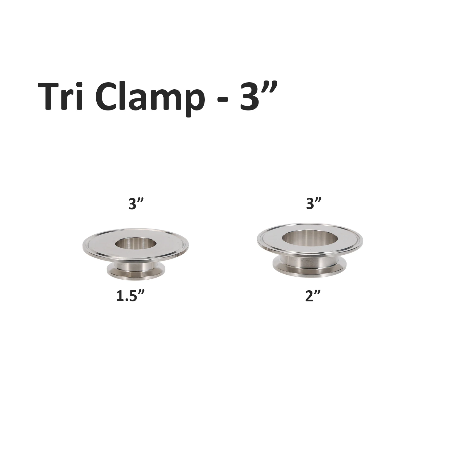 Редукционная заглушка Tri-Clamp из нержавеющей стали 304, концентрический редуктор Tri-Clover, запчасти для конических ферментеров, оборудование для пивоварения (art.: 3920d8250ef2d) - 3920d8250ef2d