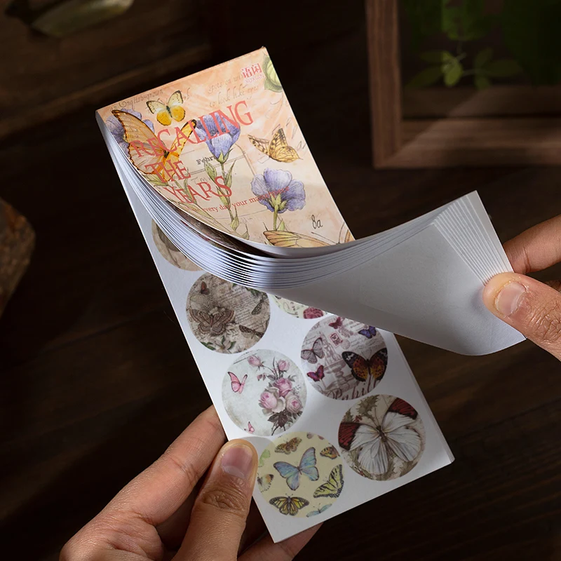 

20 pcs Vintage Butterfly Stickers book Adhesive Diy Creativity Scrapbooking hand made Decorative Diary Album Craft Supplies