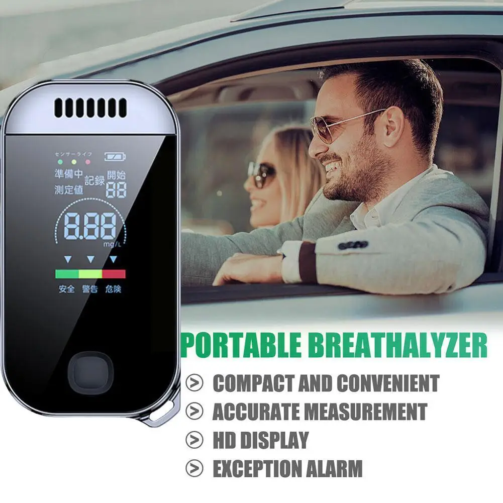 

Спиртовой тестер, тестер выдувания спирта с хранилищем данных, водительская палочка, проверка концентрации спирта пьяным Q7C4