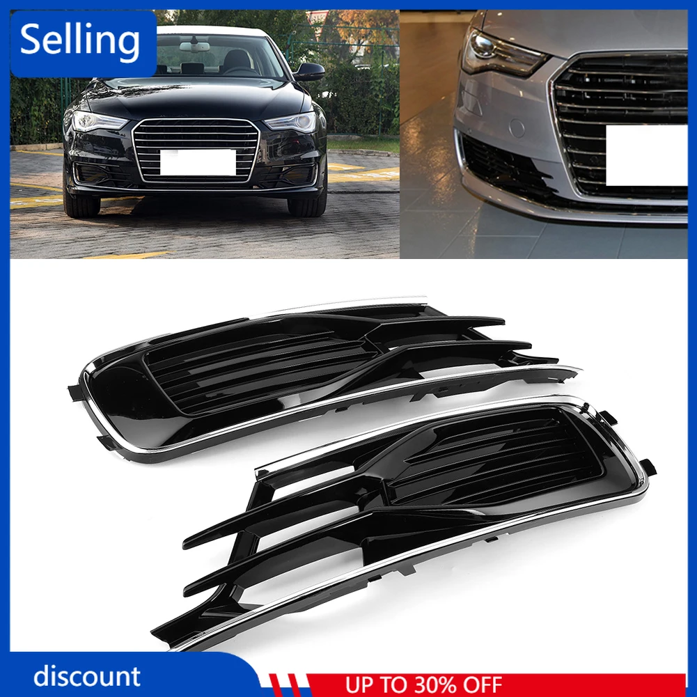 

1 пара, левая и правая противотуманная решетка для Audi A6 C7.5 2016 2017 2018 4G0807647T94 4G0807648T9