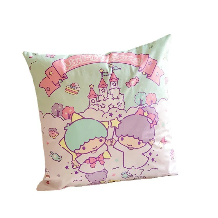 

Sanrio мультфильм аниме Девочка Сердце Kawaii Kuromi Холдинг Подушка Студент офис спальня эркеры диван Подушка Наволочка