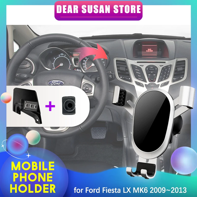 

Car Mobile Phone Holder for Ford Fiesta LX MK6 2009~2013 2010 2011 Air Vent Clip Tray Stand Support Sticker Accessories iPhone