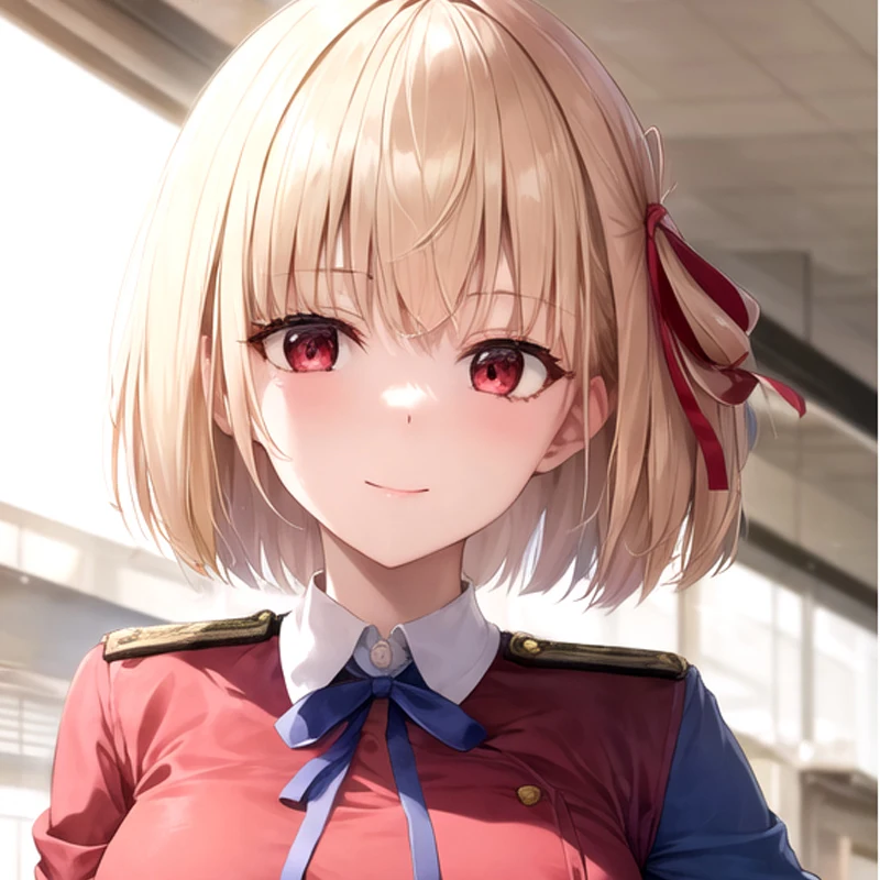 Dakimakura Chisato Nishikigi Lycoris Recoil двусторонняя аниме наволочка для объятий в натуральную