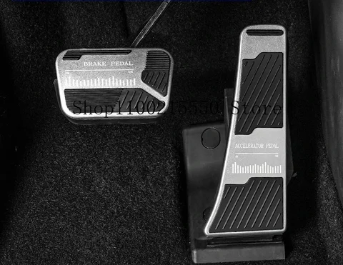 Аксессуары для уравнений Leopard Titanium 3, автомобильная педаль акселератора и тормоза, титановая три противоскользящие педали для интерьера
