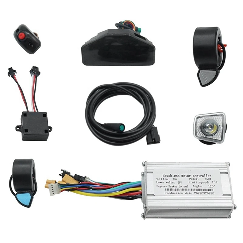 

36V 350W Electric Scooter Replacement Controller Brushless Motor+Light Full Kit For Kugoo Kirin S8 Pro Electric Scooter E-Bike