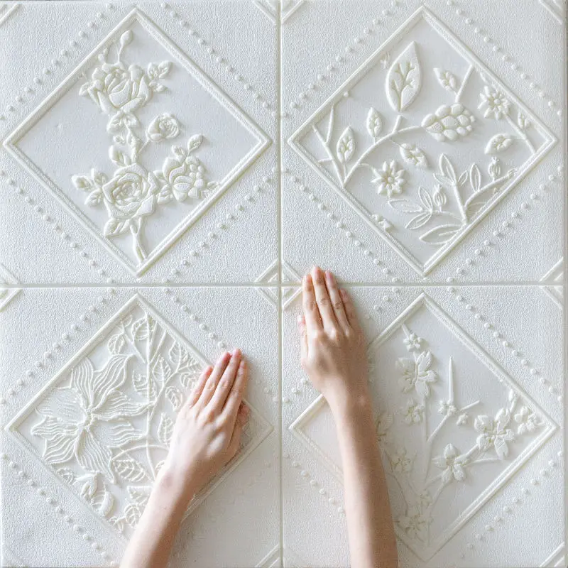 

Трехмерные водонепроницаемые настенные 3D наклейки, 1 шт., 70 Х70 см, пенопластовые обои, украшение для спальни, комнаты, потолка, комнаты 2023