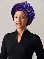 muslim turbans for women fashion sets set auger african tops traditional hat nigerian islam headtie ramadan femme bonnet hijab