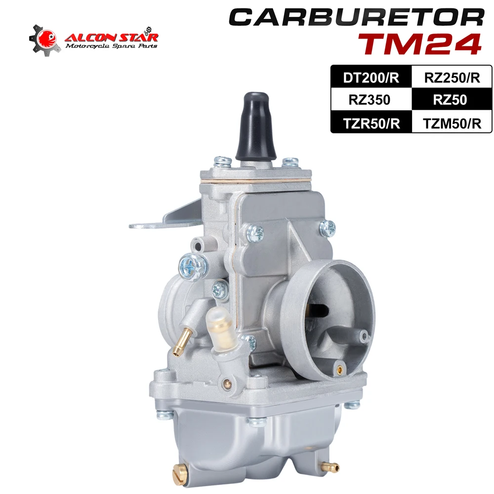 Фото Карбюратор Alconstar 24 мм с плоским соплом TM24, 401-0019404, подходит для 2-тактных/4-тактных двигателей мотоциклов, для гонок №1