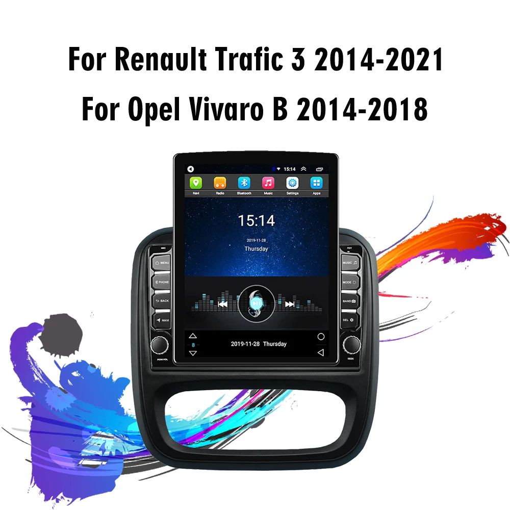 Автомобильный мультимедийный плеер экран 9 7 дюйма Tesla для Renault Trafic 2014-2021 Opel Vivaro B