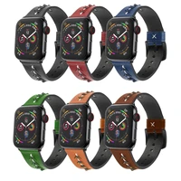 leather strap for apple watch iwatch 7 6 5 4 3 2 se fishbone leather band women 42mm 44mm men 45mm 38mm 40mm 41mm creative strap