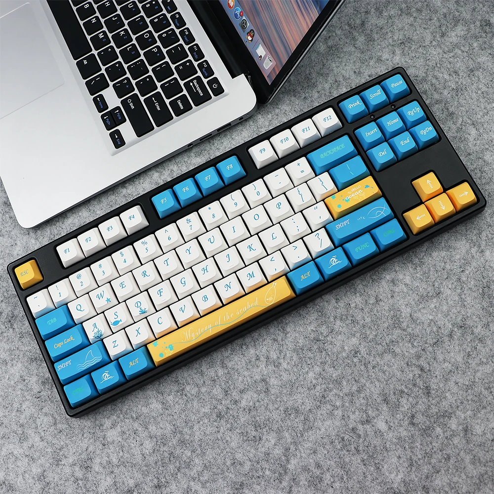 

XDA Keycap Seabed Keycap 137 Key PBT Keycaps, индивидуальные XDA колпачки для механической клавиатуры MX Switch