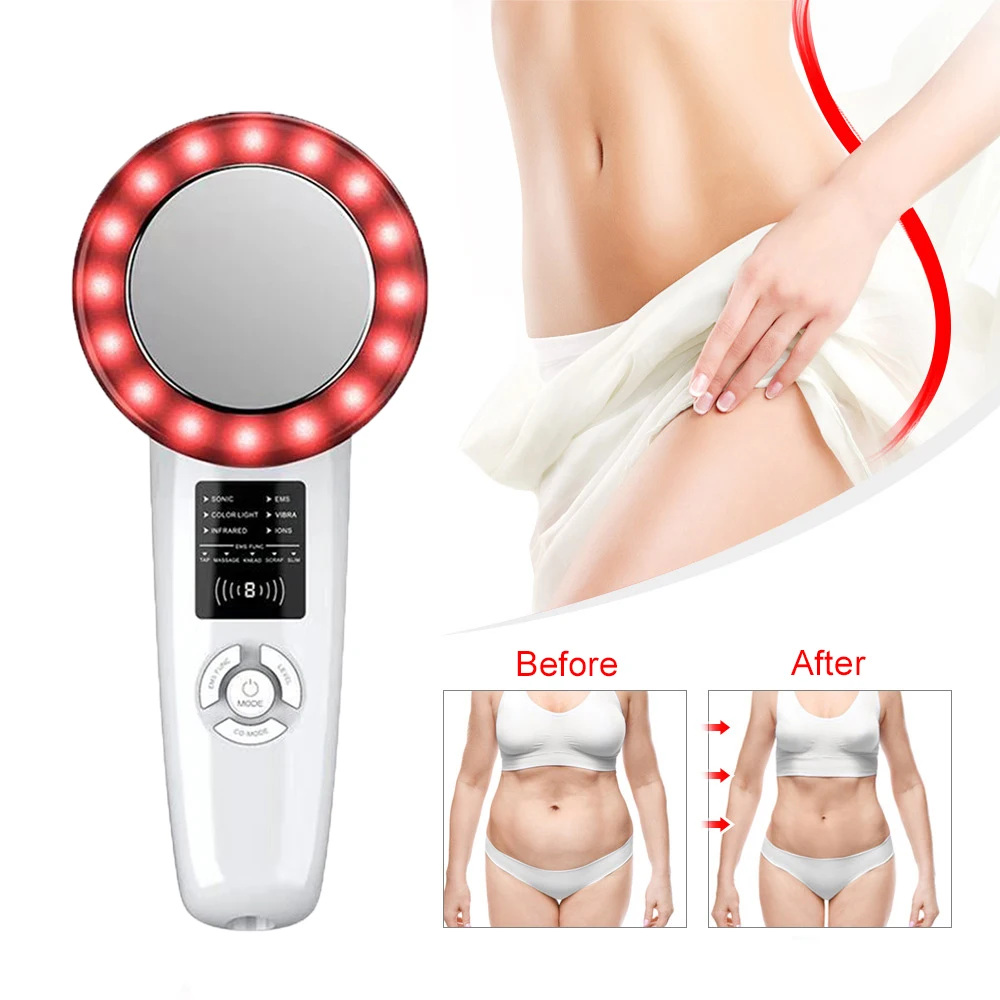 

6 IN 1 Ultrasound Cavitation EMS Fat Burner Body Slimming Massager Facial Beauty Machine Lipo Anti Cellulite Galvanic Infrared