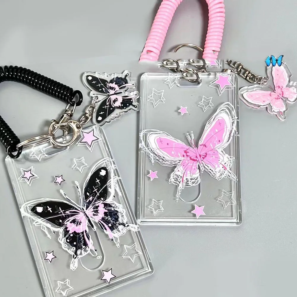 

2023 New Kpop Butterfly Photocard Holder 3 inch Photo Sleeve Credit ID Bank Card Photo Display Holder Bus Card Protective Case