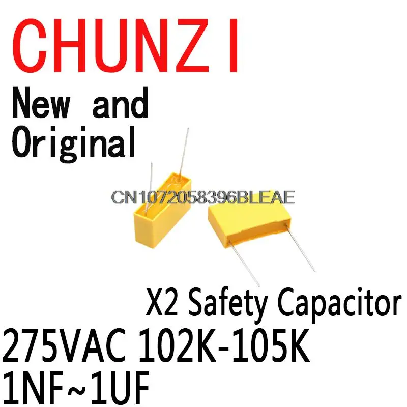 135 шт./набор-14 видов безопасных конденсаторов X2, набор в ассортименте, 102 в переменного тока, 105K-K, 1 нФ ~ 1 мкФ