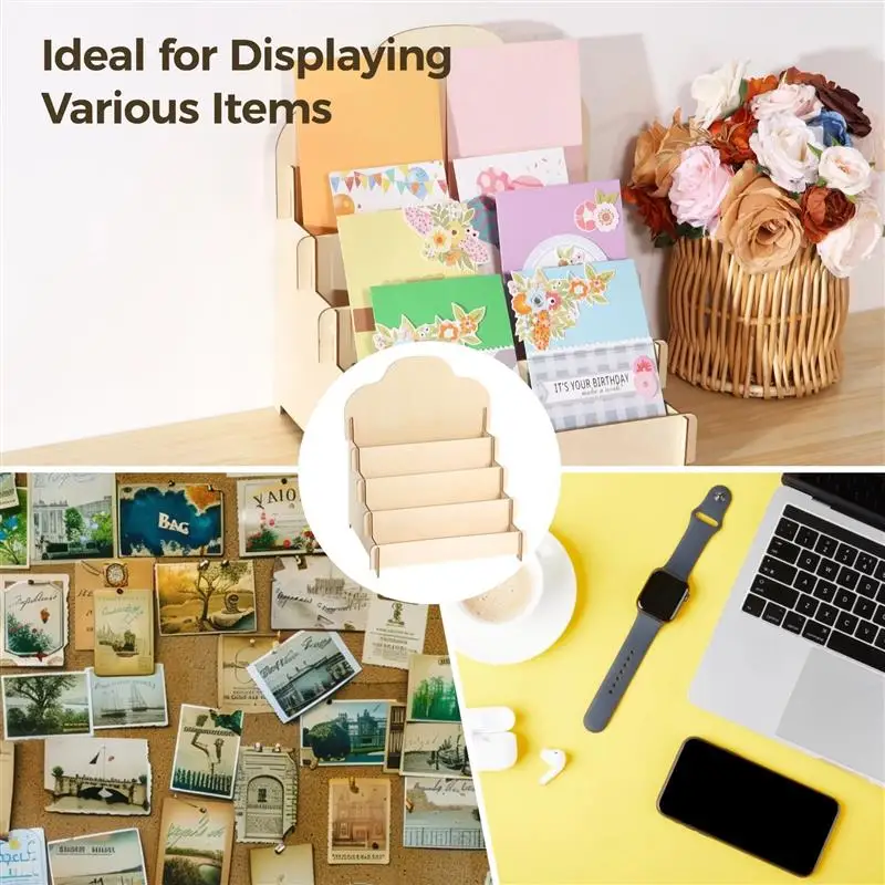 2 шт./компл. подставки для поздравительных открыток 4-уровневые деревянные