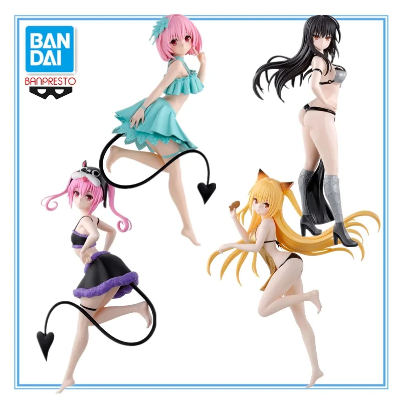 В наличии оригинальная Bandai To LOVE Momo Belia Deviluke Kotegawa Yui Eve Nana Asta аниме кукла модель