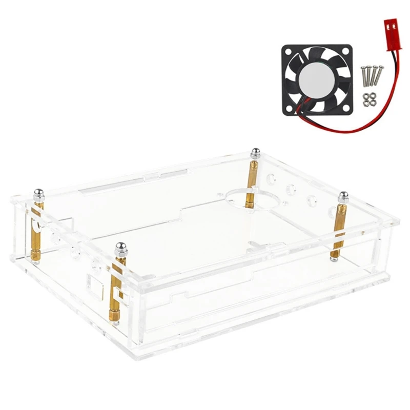 

Прочная акриловая макетная плата для бананов, корпуса, точные Открытые порты с/без вентилятора