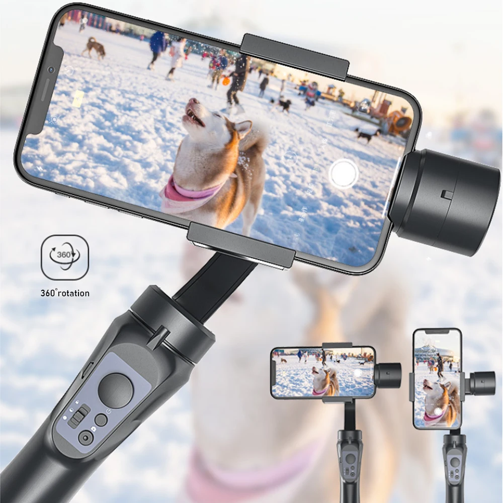

Gimbal 3 Axis Tripod Video Record Support APP Phone Selfie Stick Adjustable Direction Handheld Gimbal Stabilizer Selfie Stick