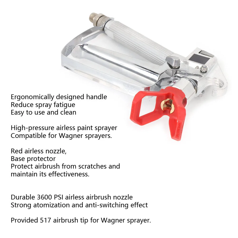 Безвоздушный распылитель краски Аэрограф высокого давления Эргономичные ручные