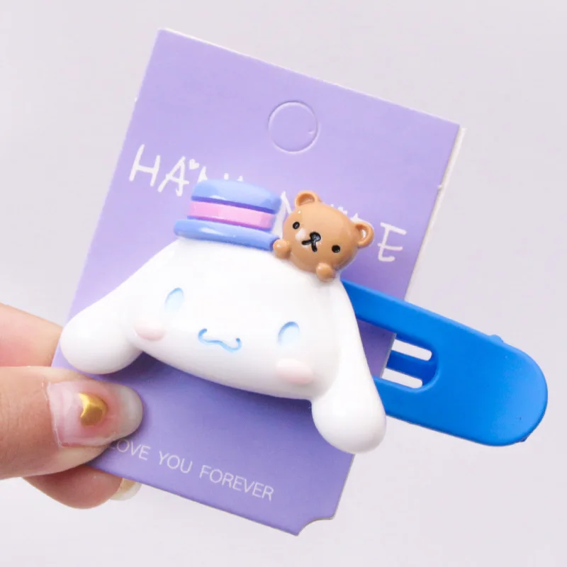 Sanrio Cinnamoroll Большая Заколка Для Волос С Героями Мультфильмов Девочек Модная