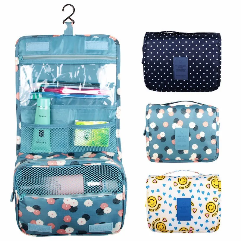 

High Quality Women Makeup Bags Travel Cosmetic Bag Toiletries Organizer Waterproof Storage Neceser Hanging Bathroom Wash Bag