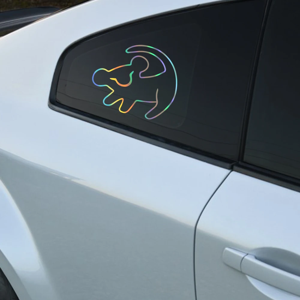 Автомобильные наклейки с короткими движениями логотип короля льва Виниловая