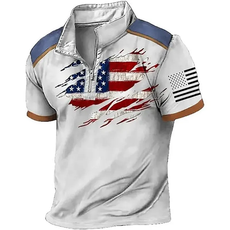 Pouch Bag Men Polo Shirt Short Sleeved High-quality Men's Cl