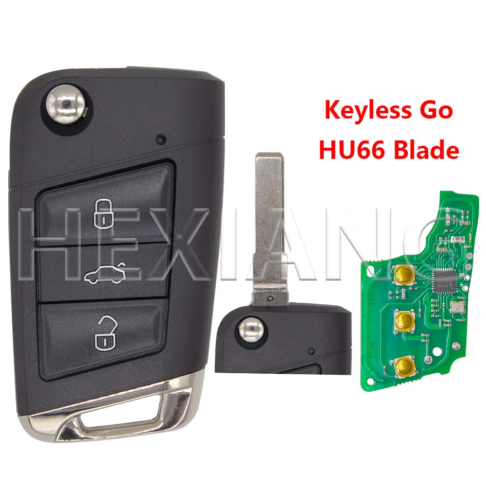 

HE MQB48 чип 315/433 МГц Half Smart/Keyless Go Flip Автомобильный дистанционный смарт-ключ для VW Golf 7 MK7 Seat Tiguan Touran Polo Skoda