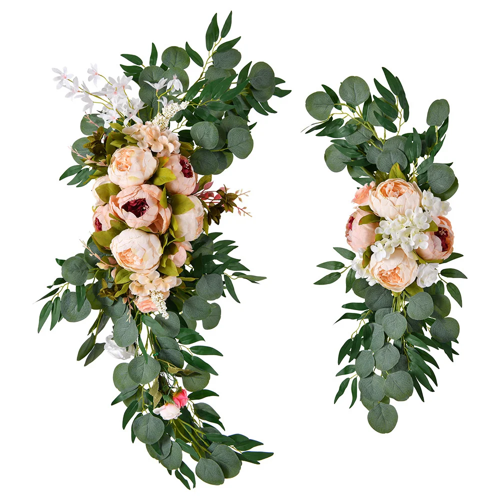

Реалистичное искусственное цветочное украшение свода стопы, 2 шт., цветочный дисплей, Свадебная вечеринка, искусственное украшение, праздничный реквизит для церемонии