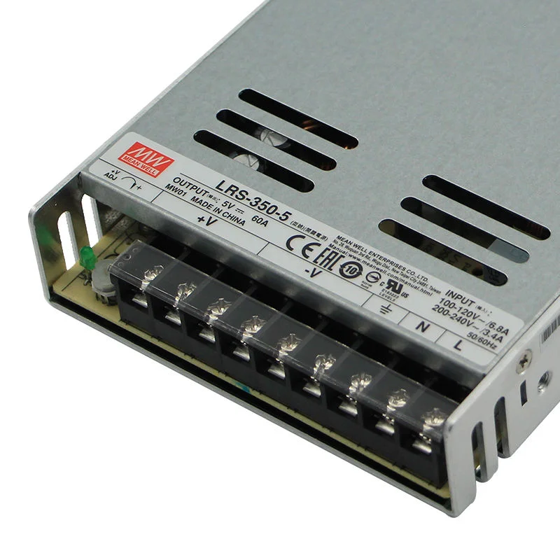 Фото Mean Well LRS-350-5 300 Вт 60 А 5 В источник питания постоянного тока SMPS переключение 110-240 В доступный светодиодный модуль питания дисплея №3