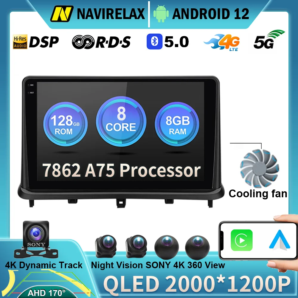 

Автомагнитола на Android 12 для Changan Alsvin V7 2014-2018, мультимедийный видеоплеер, навигация, стерео, GPS, 2din, 2 din, DVD