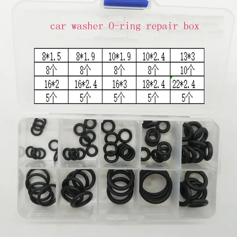 

Car Washing Machine Dingqing Rubber Ring O-ring Repair Box High Temperature Oil Seal Valve Car Washing Machine Fluorine Rubber O