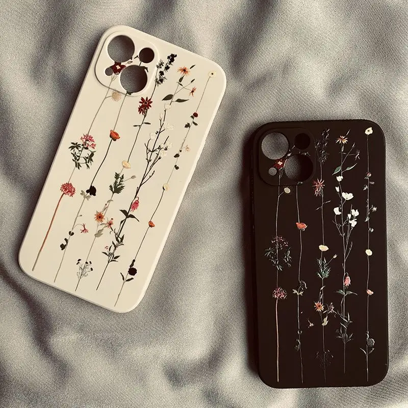 Фото Популярный чехол для телефона Samsung Galaxy A27 A17 A37 A57 F06 M16 A26 A06 A56 A36 A06 A35 A55 A25 A24 A15 A34 4G 5G с узором в виде маленьких цветов. №1