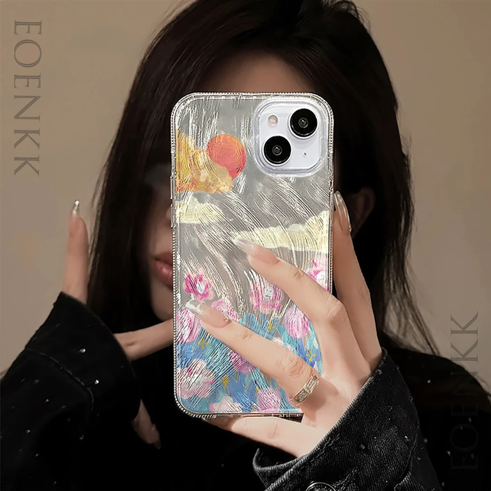 Чехол для телефона с принтом солнечного света iPhone 14 12 13 11 15 16Pro Max XS X XR 7 8 16 15Plus SE2022