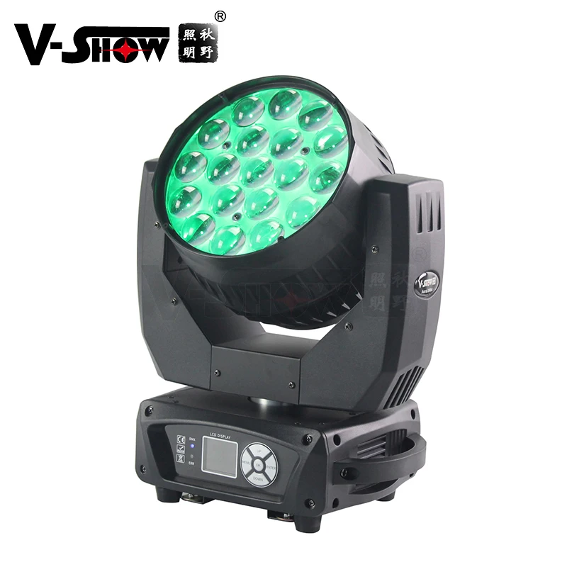 

2PCS+ carton Pro Light Aura 19x15w rgbw Zoom Led Moving Head Light Mac Aura 19pcs 15w Zoom Led Professional Stage Light