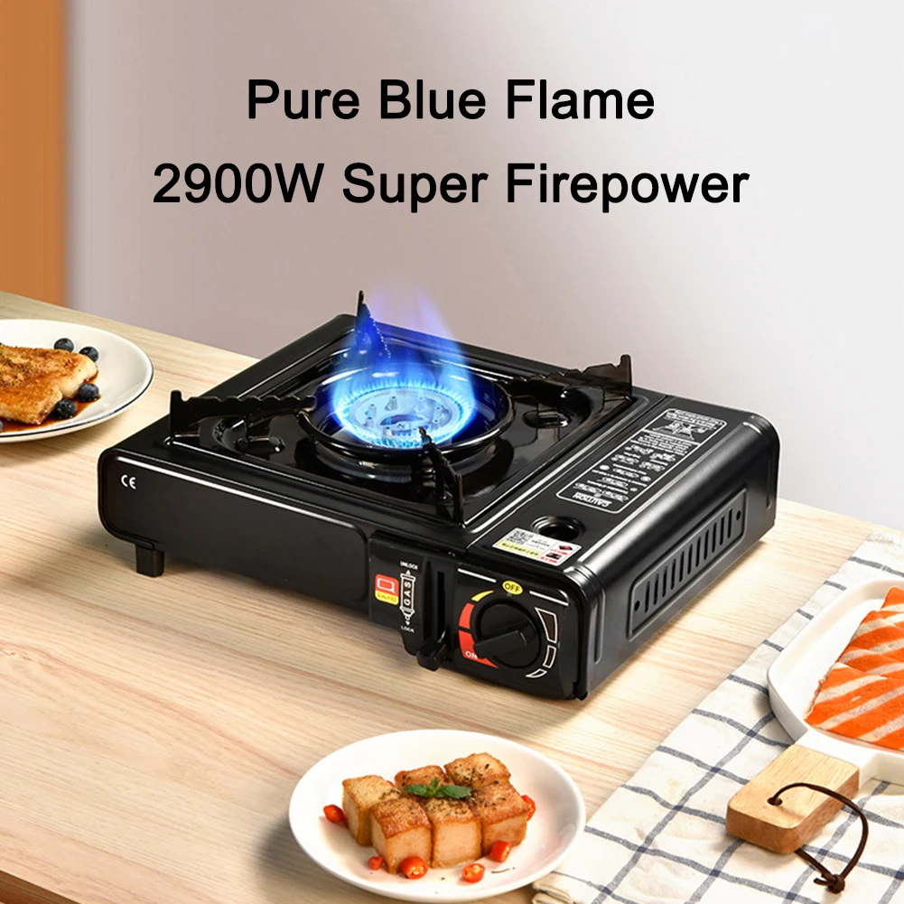 

Camping Cassette Stove Adjustable Cooking Gas Cassette Stove Dual-purpose Picnic Cassette Stove Outdoor BBQ Cooking Stove No Gas