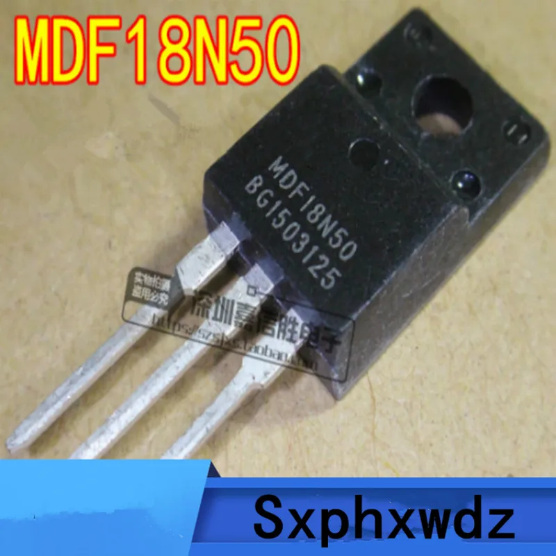 

10PCS MDF18N50 FDPF18N50 18N50 TO-220F 18A 500V new original Power MOSFET transistor